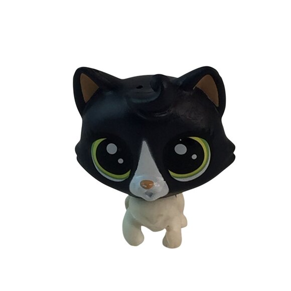 Littlest Pet Shop LPS #319 Glossy Felinsky Cat #320 Inkwell Felinsky Kitten - Picture 7 of 11